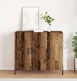 VidaXL Dressoir Oud hout 90 x 34 x 80 cm Bewerkt hout