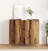 VidaXL Dressoir Oud hout 90 x 34 x 80 cm Bewerkt hout