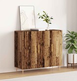 VidaXL Dressoir Oud hout 90 x 34 x 80 cm Bewerkt hout