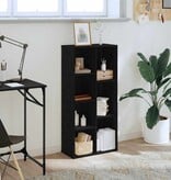 VidaXL Boekenkast Zwart eiken 50 x 25 x 105 cm Bewerkt hout