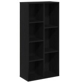 VidaXL Boekenkast Zwart eiken 50 x 25 x 105 cm Bewerkt hout