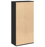 VidaXL Boekenkast Zwart eiken 50 x 25 x 105 cm Bewerkt hout