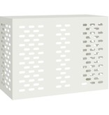 VidaXL Airconditioner hoes Wit 110 x 50 x 80 cm Staal