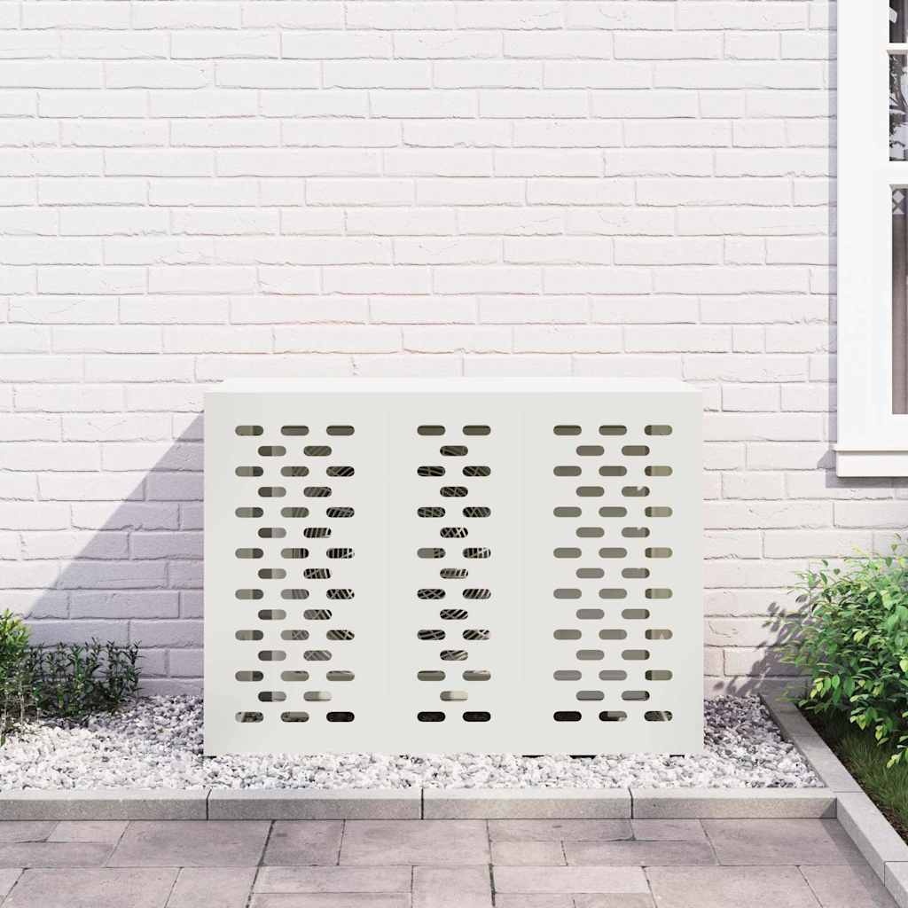 VidaXL Airconditioner hoes Wit 110 x 50 x 80 cm Staal