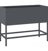 VidaXL Verhoogde Tuin Plantbak Antraciet 60 x 26 x 45 cm Staal