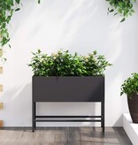 VidaXL Verhoogde Tuin Plantbak Zwart 60 x 26 x 45 cm Staal
