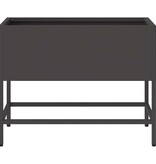 VidaXL Verhoogde Tuin Plantbak Zwart 60 x 26 x 45 cm Staal