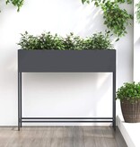 VidaXL Verhoogde Tuin Plantbak Antraciet 100 x 26 x 82 cm Staal