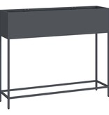 VidaXL Verhoogde Tuin Plantbak Antraciet 100 x 26 x 82 cm Staal