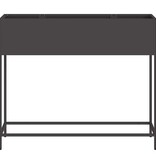 VidaXL Verhoogde Tuin Plantbak Zwart 100 x 26 x 82 cm Staal