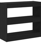 VidaXL Boekenkast Zwart eiken 80 x 30 x 72 cm Bewerkt hout