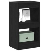 VidaXL Boekenkast Zwart eiken 40 x 30 x 71.5 cm Bewerkt hout