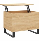 VidaXL Salontafel 60x44,5x45 cm bewerkt hout sonoma eikenkleurig
