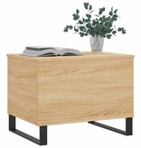 VidaXL Salontafel 60x44,5x45 cm bewerkt hout sonoma eikenkleurig
