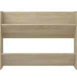 VidaXL Wandschoenenkast 80x18x60 cm bewerkt hout sonoma eikenkleurig