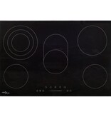 VidaXL Keramische kookplaat 5 kookzones aanraakbediening 8500 W 90 cm