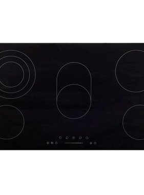 VidaXL Keramische kookplaat 5 kookzones aanraakbediening 8500 W 77 cm