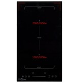 VidaXL Inductiekookplaat Flexizone 2 kookzones aanraakbediening 3500 W