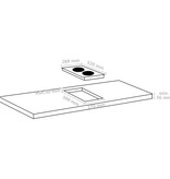 VidaXL Inductiekookplaat Flexizone 2 kookzones aanraakbediening 3500 W