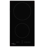 VidaXL Keramische kookplaat met 2 kookzones aanraakbediening 3000 W