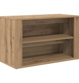 VidaXL Schoenenrek met plank artisanaal eikenkleurig 75 x 35 x 45 cm