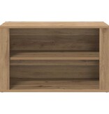 VidaXL Schoenenrek met plank artisanaal eikenkleurig 75 x 35 x 45 cm