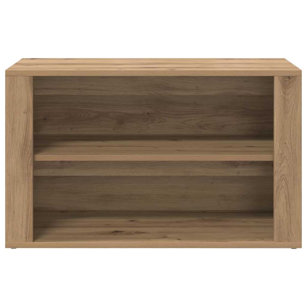 VidaXL Schoenenrek met plank artisanaal eikenkleurig 75 x 35 x 45 cm