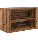 VidaXL Schoenenrek met plank Oud hout 75 x 35 x 45 cm Bewerkt hout