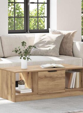 VidaXL Salontafel artisanaal eikenkleurig 100 x 50 x 36 cm