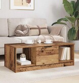 VidaXL Salontafel Oud hout 100 x 50 x 36 cm Bewerkt hout