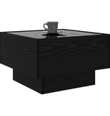 VidaXL Salontafel Zwart eiken 50 x 50 x 30 cm Bewerkt hout