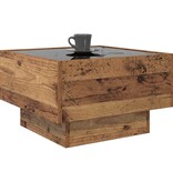 VidaXL Salontafel Oud hout 50 x 50 x 30 cm Bewerkt hout