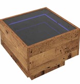 VidaXL Salontafel Oud hout 40 x 40 x 30 cm Bewerkt hout