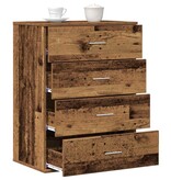 VidaXL Dressoir met lade Oud hout 60 x 39 x 80 cm Bewerkt hout