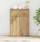 VidaXL Dressoir artisanaal eikenkleurig 79 x 38 x 80 cm Bewerkt hout