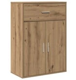 VidaXL Dressoir artisanaal eikenkleurig 79 x 38 x 80 cm Bewerkt hout