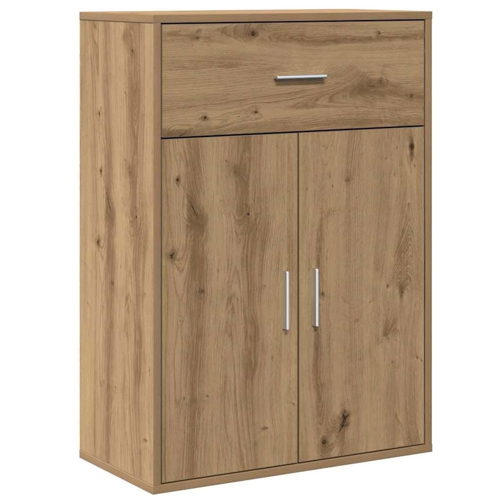 VidaXL Dressoir artisanaal eikenkleurig 79 x 38 x 80 cm Bewerkt hout