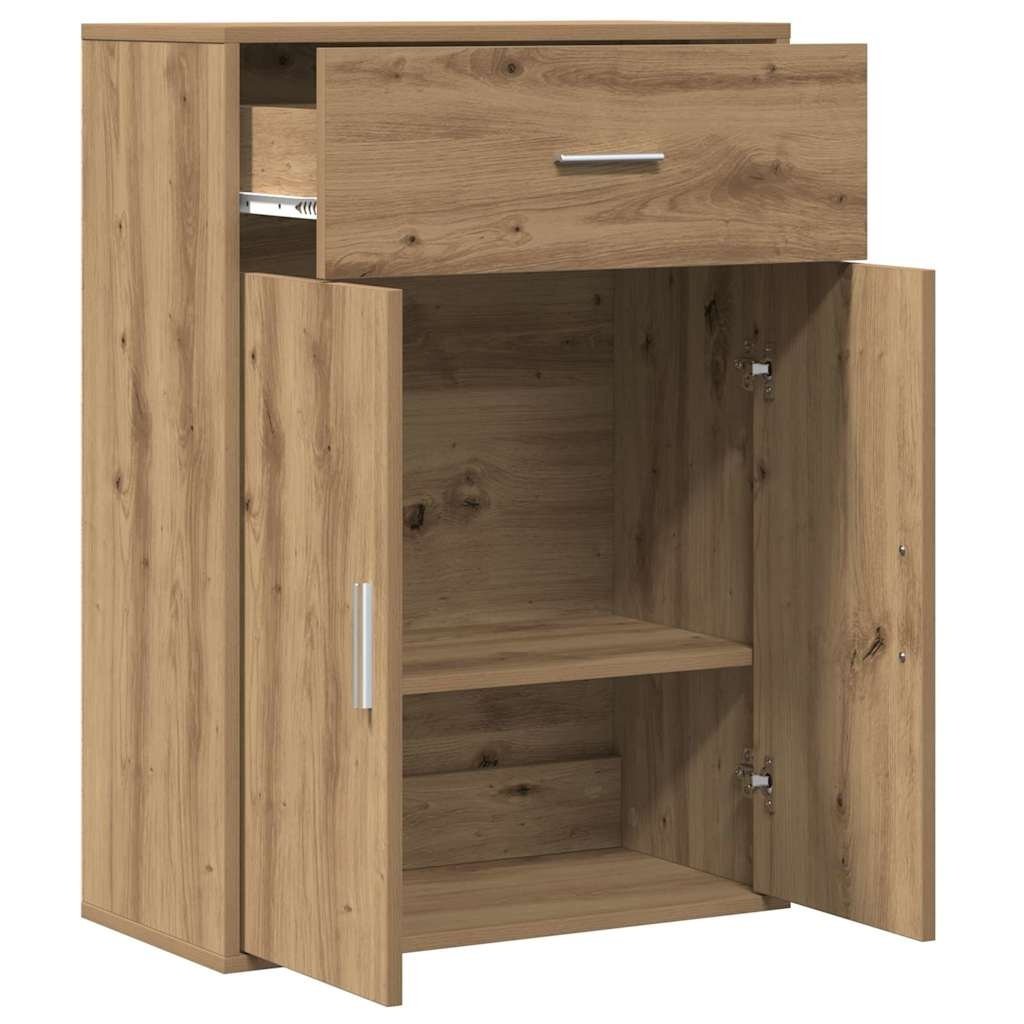 VidaXL Dressoir artisanaal eikenkleurig 79 x 38 x 80 cm Bewerkt hout