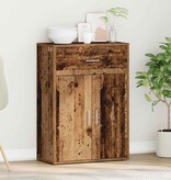 VidaXL Dressoir met lade Oud hout 79 x 38 x 80 cm Bewerkt hout