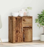 VidaXL Dressoir met lade Oud hout 60 x 31 x 70 cm Bewerkt hout