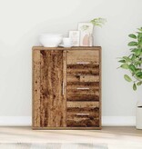 VidaXL Dressoir met lade Oud hout 60 x 31 x 70 cm Bewerkt hout