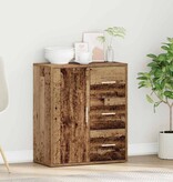 VidaXL Dressoir met lade Oud hout 60 x 31 x 70 cm Bewerkt hout