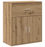 VidaXL Dressoir artisanaal eikenkleurig 60 x 31 x 70 cm Bewerkt hout