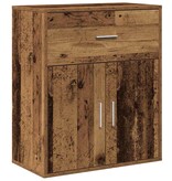 VidaXL Dressoir met lade Oud hout 60 x 31 x 70 cm Bewerkt hout