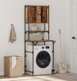 VidaXL Wasmachinekast Oud hout 68 x 48,5 x 194 cm 1 x Wasmachinekast