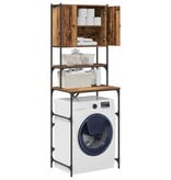 VidaXL Wasmachinekast Oud hout 68 x 48,5 x 194 cm 1 x Wasmachinekast