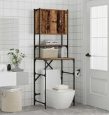 VidaXL Wasmachinekast Oud hout 68 x 48,5 x 194 cm 1 x Wasmachinekast