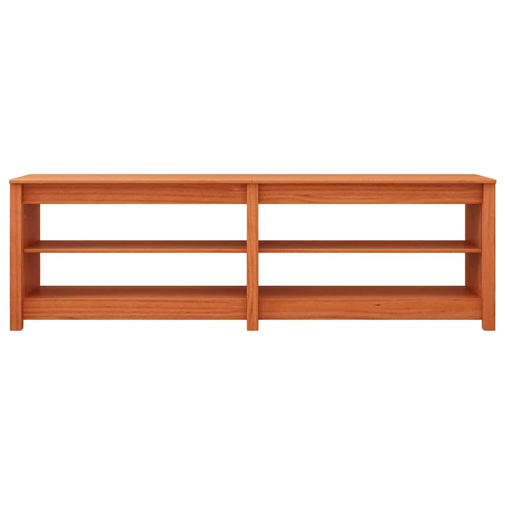 VidaXL Schoenenbank Wasbruin 160 x 36,5 x 50 cm Massief grenenhout