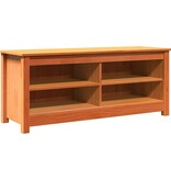 VidaXL Schoenenbank Wasbruin 110 x 38 x 45.5 cm Massief grenenhout