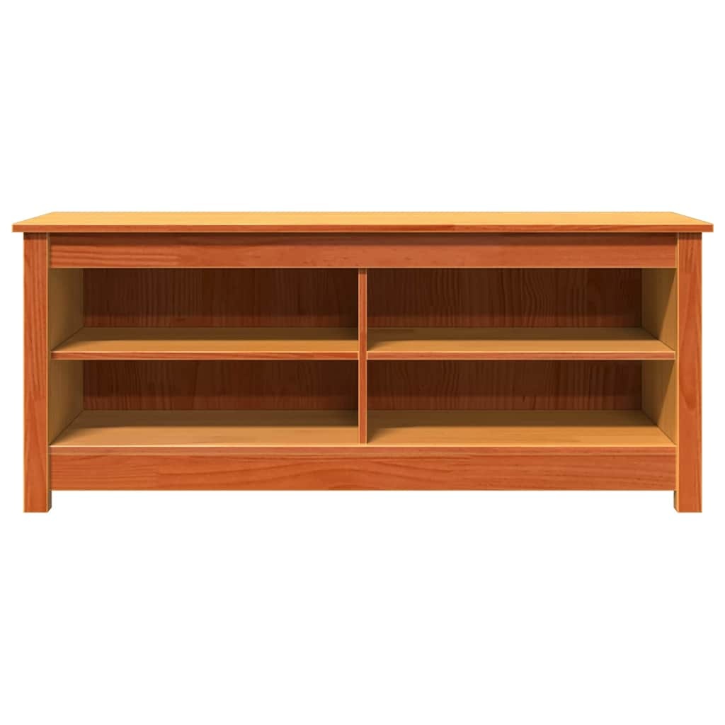 VidaXL Schoenenbank Wasbruin 110 x 38 x 45.5 cm Massief grenenhout